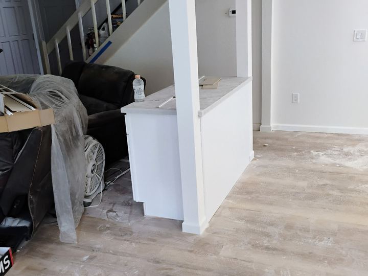Interior remodel flooring