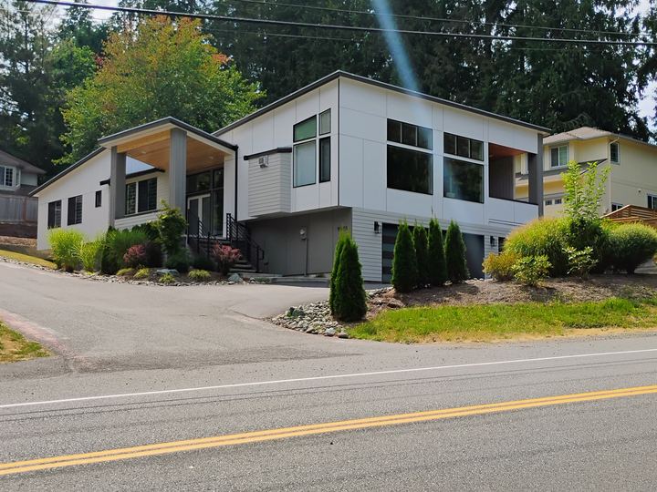Completed home exterior remodel