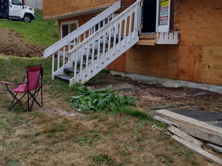 Exterior siding work